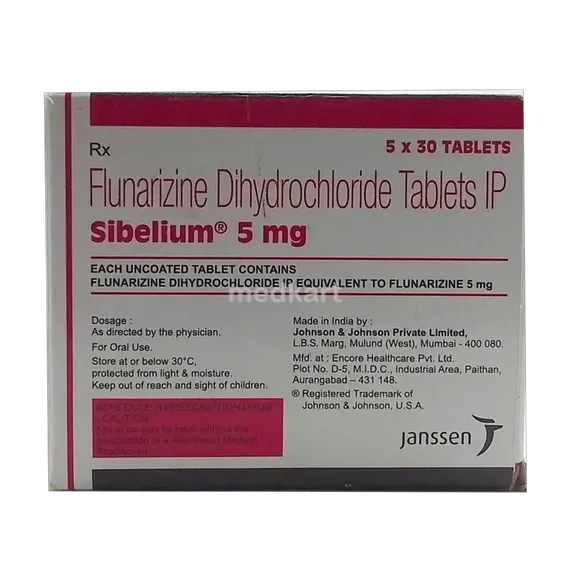 sibelium 5mg tablet 30's